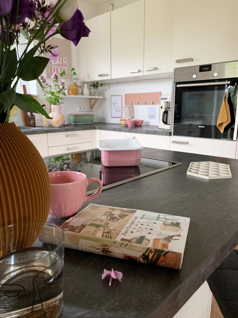 Nolte Kitchen with Grey worktop and taupe fronts