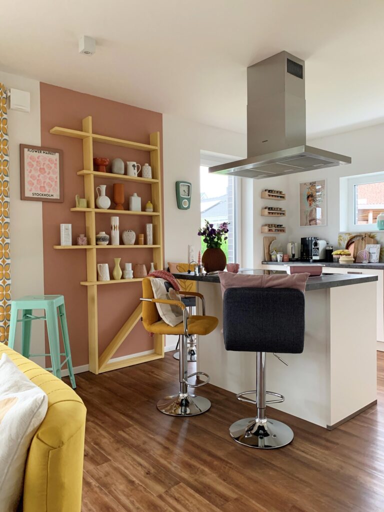 Kitchen island and seats