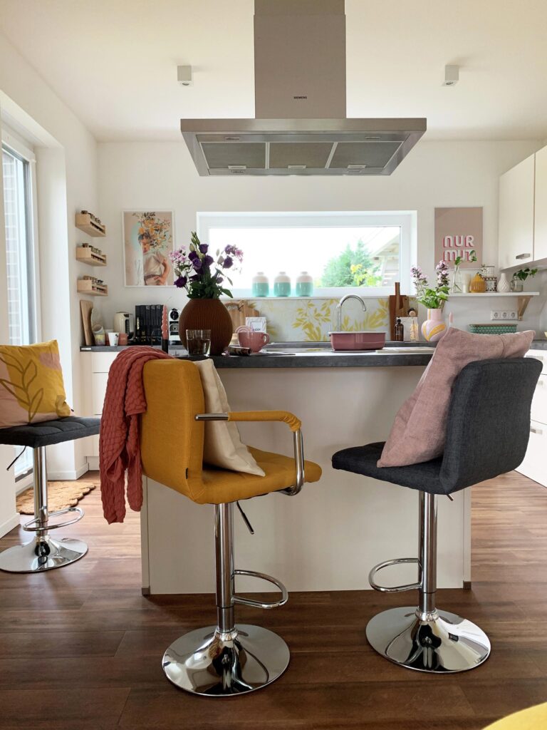 Kitchen island ideal for coffee and gathering