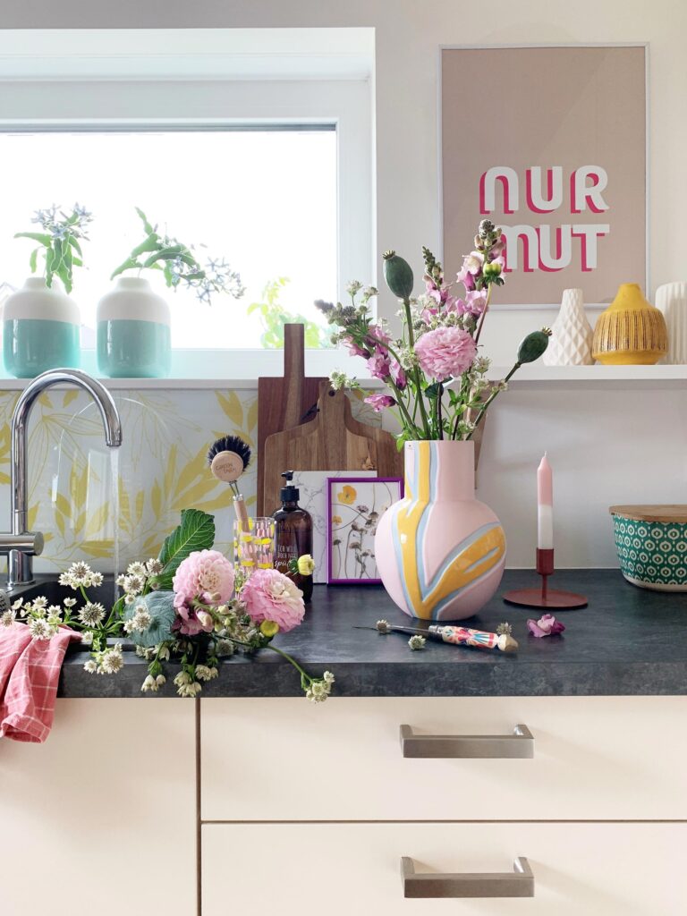 Katrin's colourful home and Nolte Kitchen